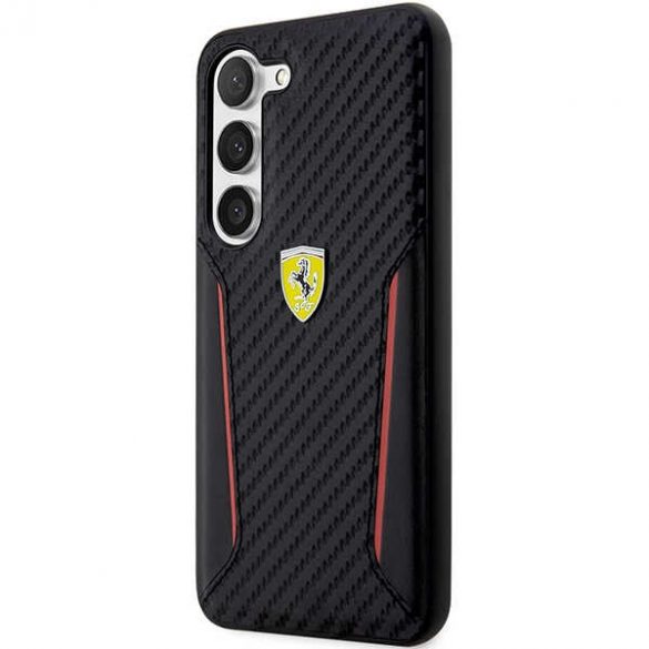 Ferrari FEHCS23MNPYK S23+ S916 carcasă rigidă neagră/carbon Margini contrastante