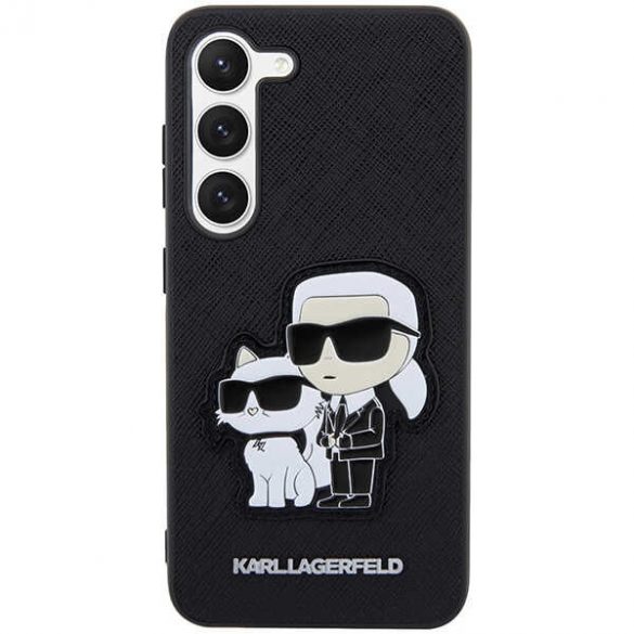 Karl Lagerfeld KLHCS23MSANKCPK S23+ S916 hard Husă negru/negru Saffiano Karl & Choupette