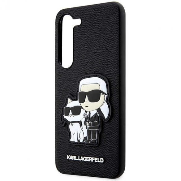 Karl Lagerfeld KLHCS23MSANKCPK S23+ S916 hard Husă negru/negru Saffiano Karl & Choupette