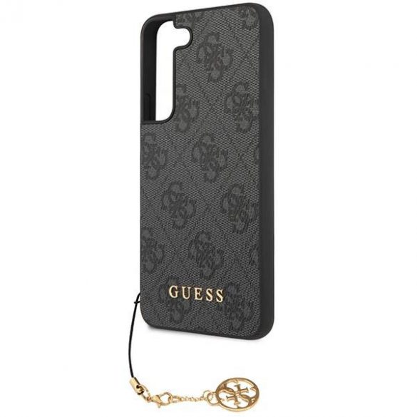 Guess GUHCS23SGF4GGR S23 S911 szary/gri carcasă rigidă 4G Charms Collection