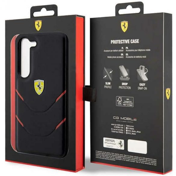 Ferrari FEHCS23SPBAK S23 S911 carcasă rigidă/neagră Hot Stamp Lines