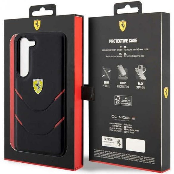 Ferrari FEHCS23MPBAK S23+ S916 carcasă rigidă/neagră Hot Stamp Lines