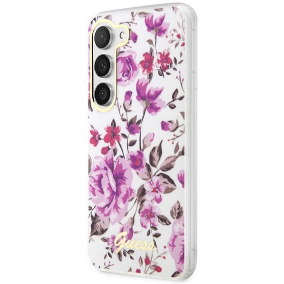 Guess GUHCS23MHCFWST S23+ S916 biały/alb hardcase Collection Flower