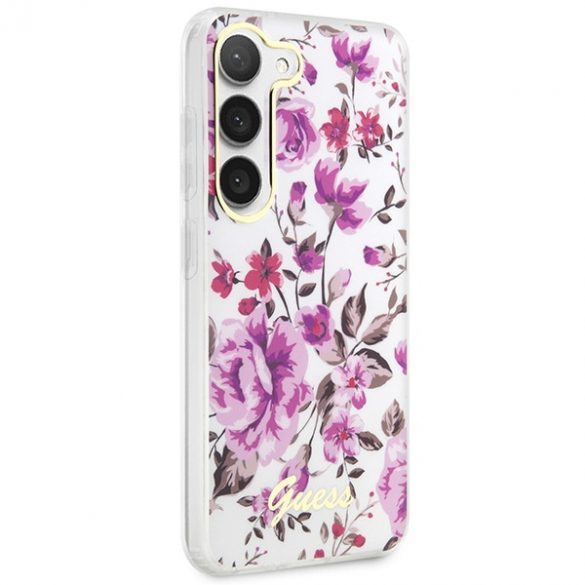 Guess GUHCS23MHCFWST S23+ S916 biały/alb hardcase Collection Flower