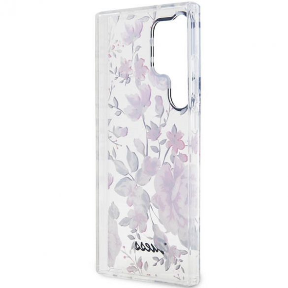 Guess GUHCS23LHCFWST S23 Ultra S918 biał/alb hardcase Collection Flower