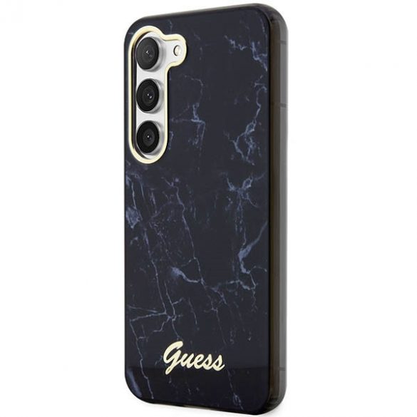 Guess GUHCS23MPCUMAK S23 +S916 czarny/negru hardcase Marble