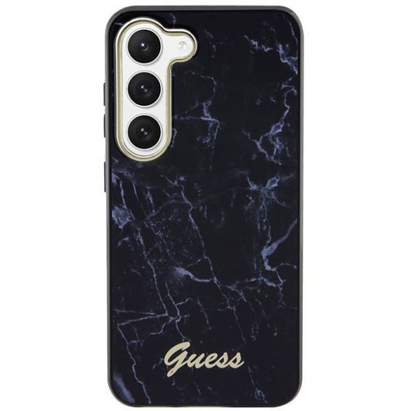 Guess GUHCS23MPCUMAK S23 +S916 czarny/negru hardcase Marble