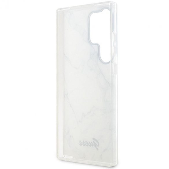 Guess GUHCS23LPCUMAH S23 Ultra S918 biały/alb hardcase Marble