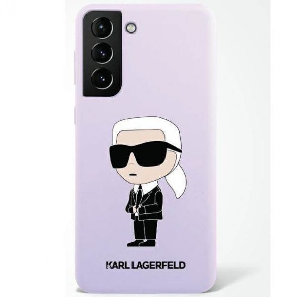 Karl Lagerfeld KLHCS23MSNIKBCU S23+ S916 hardcase violet/violet Husă Ikonik din silicon