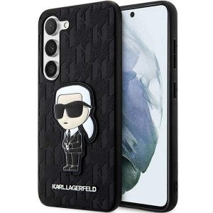 Karl Lagerfeld KLHCS23MSAKLHKPK S23+ S916 hardcase czarny/negru Saffiano Monogram Ikonik