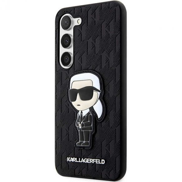 Karl Lagerfeld KLHCS23MSAKLHKPK S23+ S916 hardcase czarny/negru Saffiano Monogram Ikonik