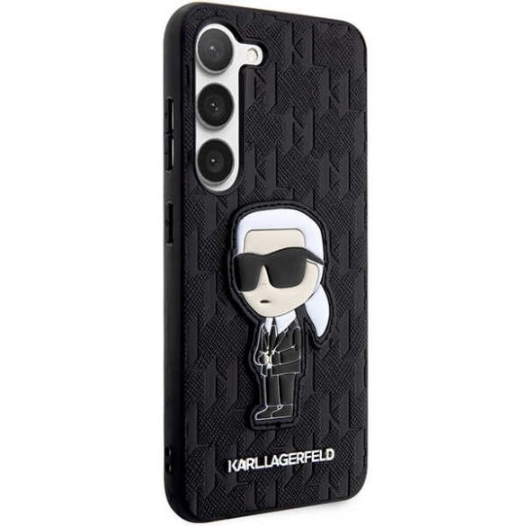 Karl Lagerfeld KLHCS23MSAKLHKPK S23+ S916 hardcase czarny/negru Saffiano Monogram Ikonik