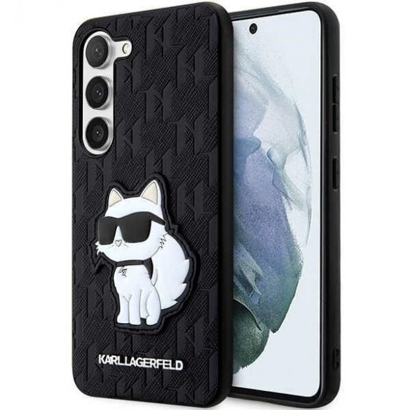 Karl Lagerfeld KLHCS23MSAKLHCPK S23+ S916 hardcase czarny/negru Saffiano Monogram Choupette