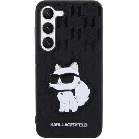 Karl Lagerfeld KLHCS23MSAKLHCPK S23+ S916 hardcase czarny/negru Saffiano Monogram Choupette