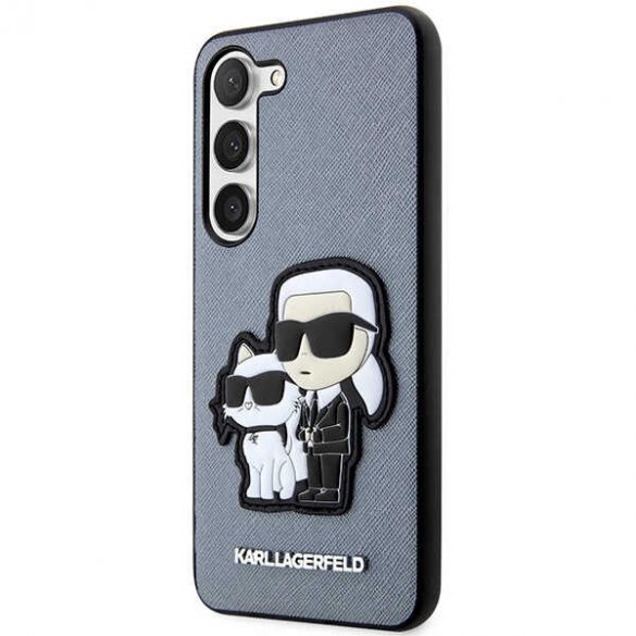 Karl Lagerfeld KLHCS23MSANKCPG S23+ S916 hardcase szary/gri Saffiano Karl & Choupette