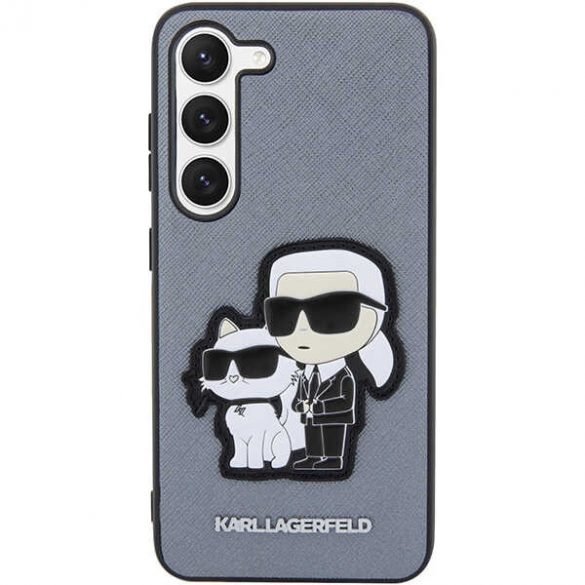 Karl Lagerfeld KLHCS23MSANKCPG S23+ S916 hardcase szary/gri Saffiano Karl & Choupette