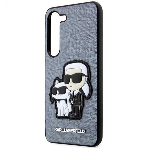 Karl Lagerfeld KLHCS23MSANKCPG S23+ S916 hardcase szary/gri Saffiano Karl & Choupette