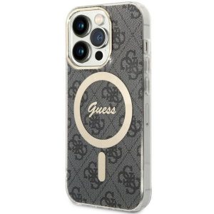 Guess GUHMP14LH4STK iPhone 14 Pro 6.1 carcasă rigidă neagră 4G MagSafe"