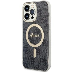 Guess GUHMP14XH4STK iPhone 14 Pro Max 6.7 carcasă rigidă neagră 4G MagSafe"