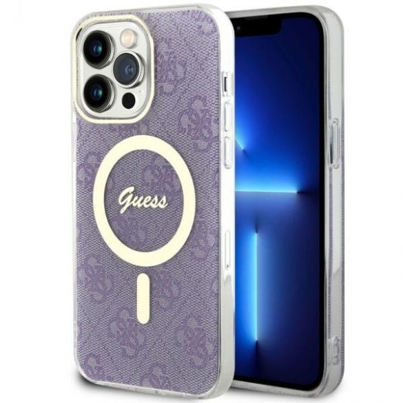 Guess GUHMP14XH4STU iPhone 14 Pro Max 6.7 husă rigidă violet/violet 4G MagSafe"