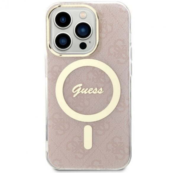 Guess GUHMP14LH4STP iPhone 14 Pro 6.1 rożowy/roz hardcase 4G MagSafe"