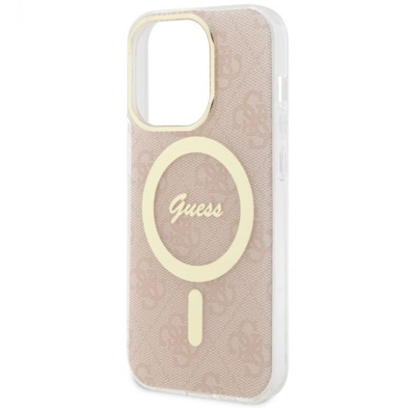 Guess GUHMP14LH4STP iPhone 14 Pro 6.1 rożowy/roz hardcase 4G MagSafe"