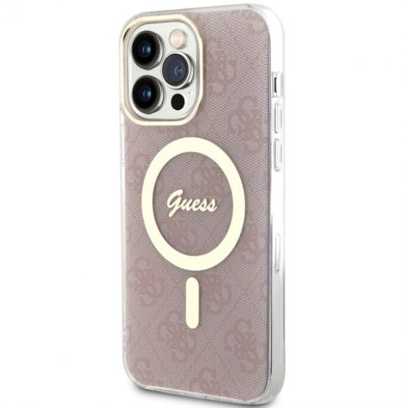 Guess GUHMP14XH4STP iPhone 14 Pro Max 6.7 rożowy/roz hardcase 4G MagSafe"