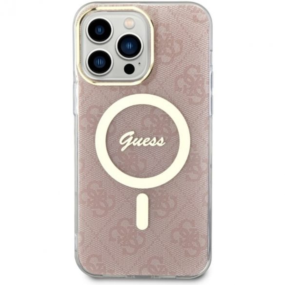 Guess GUHMP14XH4STP iPhone 14 Pro Max 6.7 rożowy/roz hardcase 4G MagSafe"