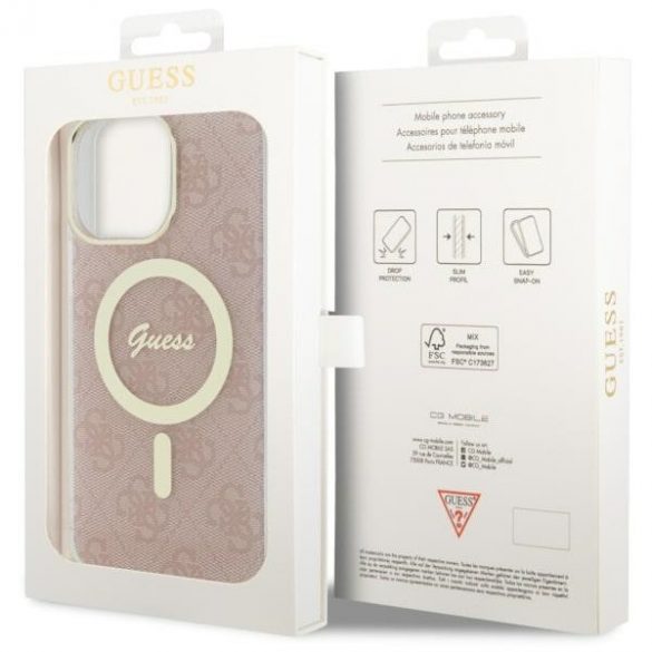 Guess GUHMP14XH4STP iPhone 14 Pro Max 6.7 rożowy/roz hardcase 4G MagSafe"