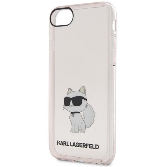 Karl Lagerfeld KLHCI8HNCHTCP iPhone 7/8/ SE 2020 / SE 2022 roz/roz hard Husă Ikonik Choupette