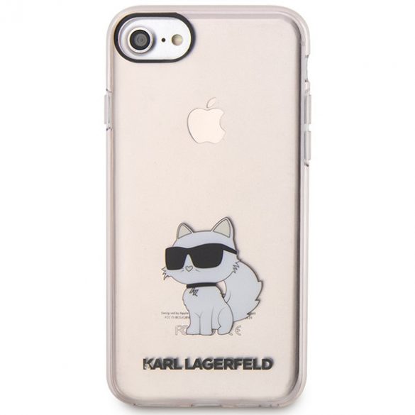 Karl Lagerfeld KLHCI8HNCHTCP iPhone 7/8/ SE 2020 / SE 2022 roz/roz hard Husă Ikonik Choupette