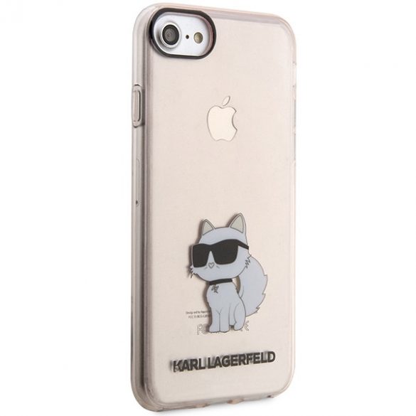 Karl Lagerfeld KLHCI8HNCHTCP iPhone 7/8/ SE 2020 / SE 2022 roz/roz hard Husă Ikonik Choupette