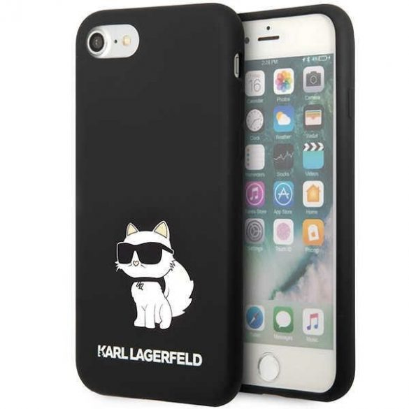 Karl Lagerfeld KLHCI8SNCHBCK iPhone 7/8/ SE 2020 / SE 2022 hardcase czarny/negru Silicon Choupette