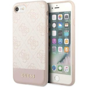 Guess GUHCI8G4GLPI iPhone 7/8/SE 2020 / SE 2022 roz/roz hard Husă 4G Stripe Collection