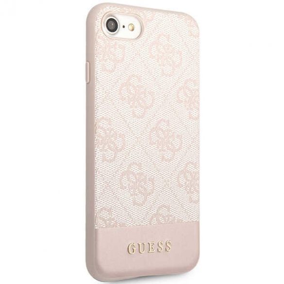 Guess GUHCI8G4GLPI iPhone 7/8/SE 2020 / SE 2022 roz/roz hard Husă 4G Stripe Collection