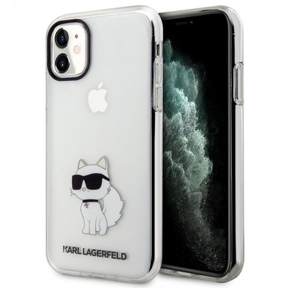 Karl Lagerfeld KLHCN61HNCHTCT iPhone 11 / Xr 6,1 husă rigidă transparentă Ikonik Choupette"