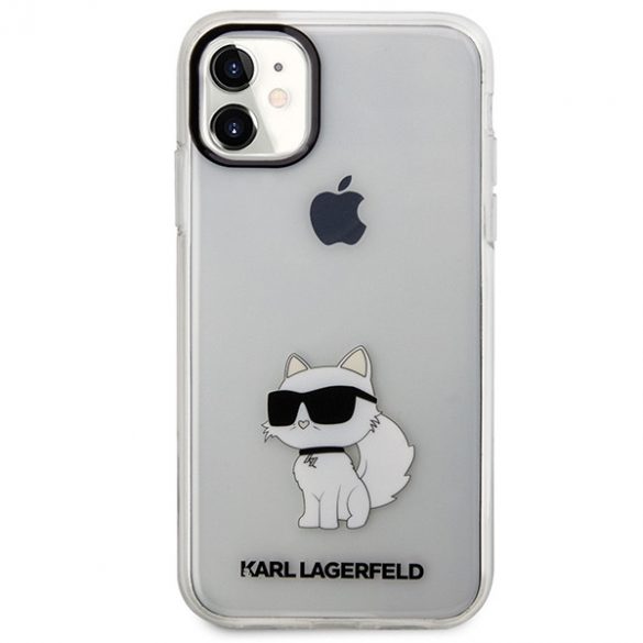 Karl Lagerfeld KLHCN61HNCHTCT iPhone 11 / Xr 6,1 husă rigidă transparentă Ikonik Choupette"