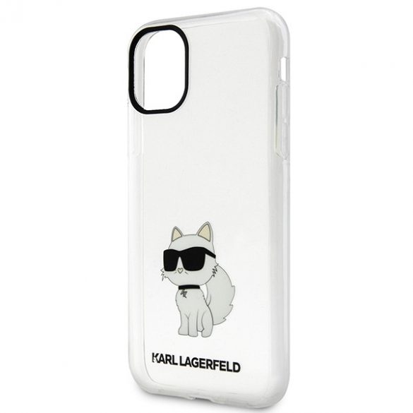 Karl Lagerfeld KLHCN61HNCHTCT iPhone 11 / Xr 6,1 husă rigidă transparentă Ikonik Choupette"