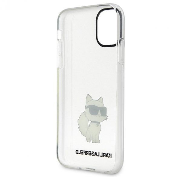 Karl Lagerfeld KLHCN61HNCHTCT iPhone 11 / Xr 6,1 husă rigidă transparentă Ikonik Choupette"