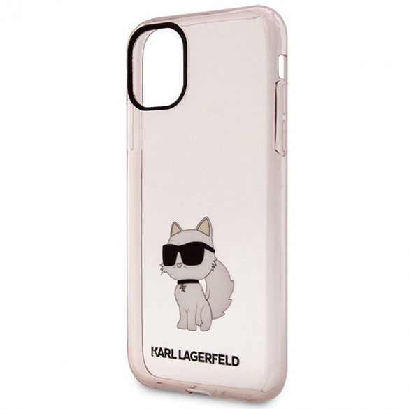 Karl Lagerfeld KLHCN61HNCHTCP iPhone 11 / Xr 6,1 roz/roz hard Husă Ikonik Choupette"