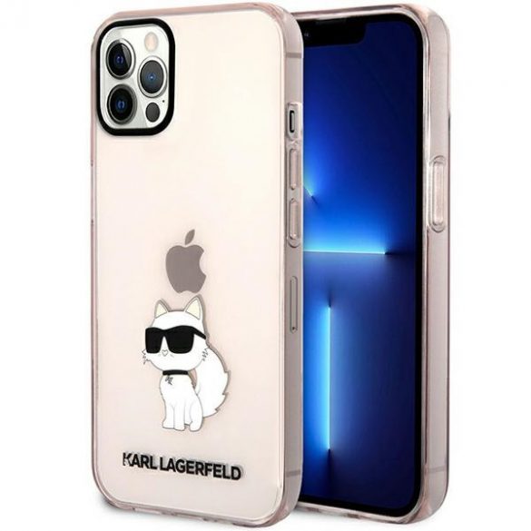 Karl Lagerfeld KLHCP12MHNCHTCP iPhone 12 /12 Pro 6,1 roz/roz hard Husă Ikonik Choupette"