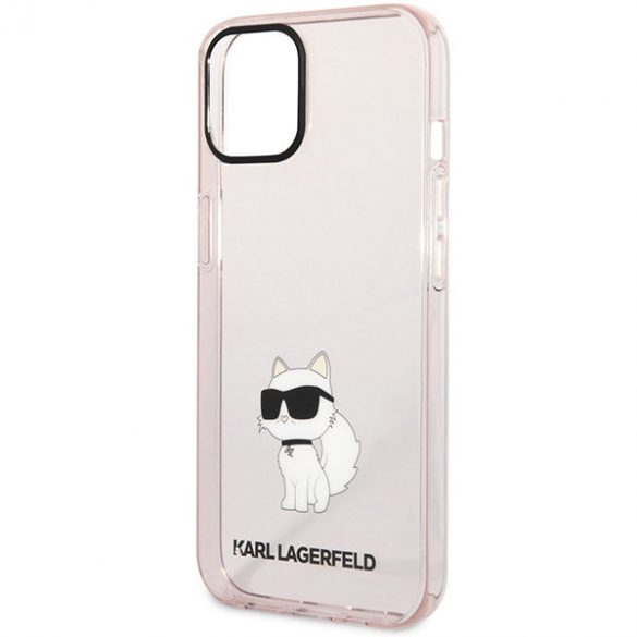 Karl Lagerfeld KLHCP12MHNCHTCP iPhone 12 /12 Pro 6,1 roz/roz hard Husă Ikonik Choupette"