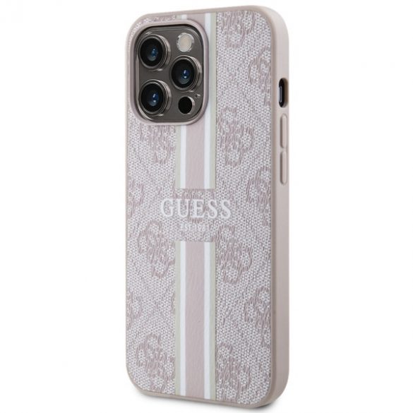 Guess GUHMP13XP4RPSP iPhone 13 Pro Max 6,7 rożowy/roz husă rigidă 4G Printed Stripes MagSafe"