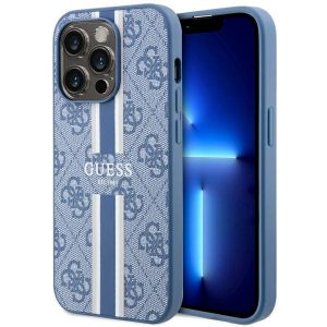 Guess GUHMP14LP4RPSB iPhone 14 Pro 6.1 niebieski/blue hardcase 4G Printed Stripes MagSafe"