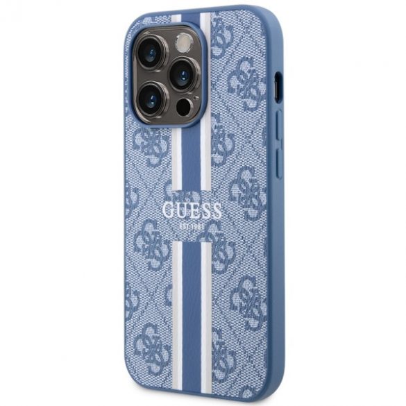 Guess GUHMP14LP4RPSB iPhone 14 Pro 6.1 niebieski/blue hardcase 4G Printed Stripes MagSafe"