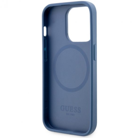 Guess GUHMP14LP4RPSB iPhone 14 Pro 6.1 niebieski/blue hardcase 4G Printed Stripes MagSafe"