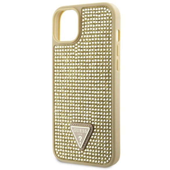 Guess GUHCP14SHDGTPD iPhone 14 / 15 / 13 6,1" złoty/aurie hardcase Triangle cu stras