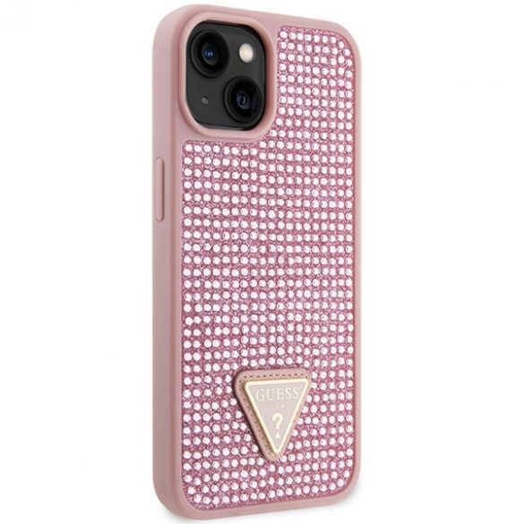 Guess GUHCP14MHDGTPP iPhone 14 Plus / 15 Plus 6.7" rożowy/roz hardcase Triunghi cu stras