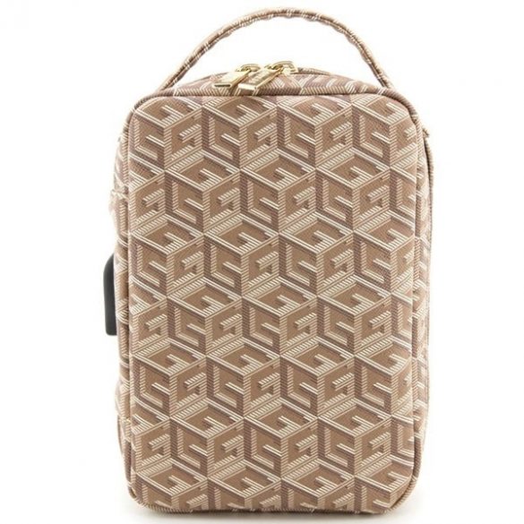 Guess Torba GUHBHGCFSEW Organizator brązowy/maro GCube Stripe