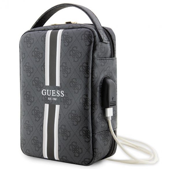 Guess Torba GUHBP4RPSK Organizator czarny/black 4G Printed Stripes